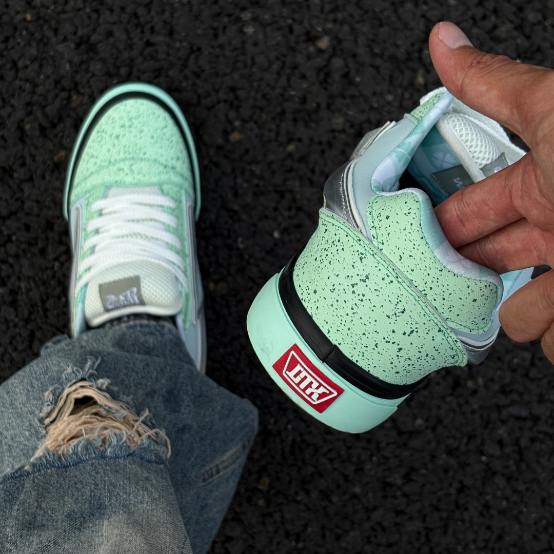 Vans Shoes Old Skool - Fresh Mint Green Lightning Chunky Shoes,